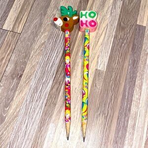 Lisa frank vintage school pencils earaser tops